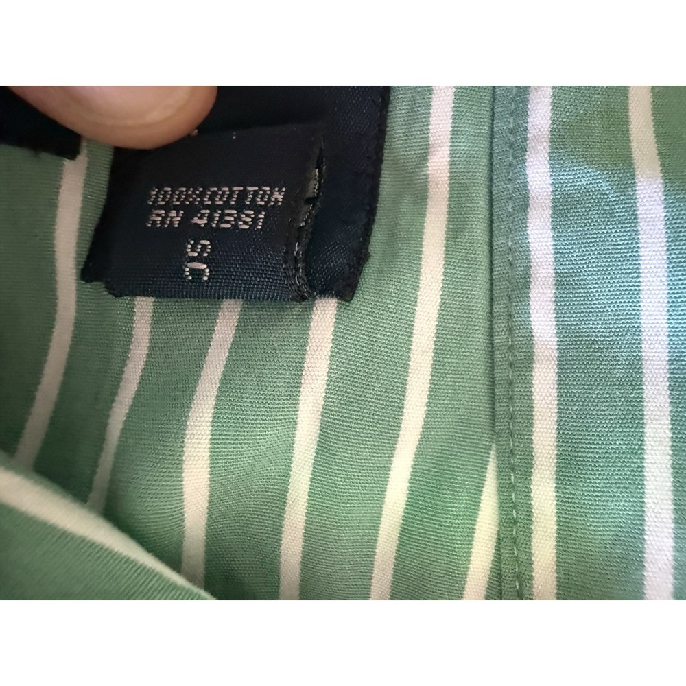 Polo Ralph Lauren Striped Shirt Mens XL Green 100% Cotton Classic Fit Preppy - Picture 6 of 10